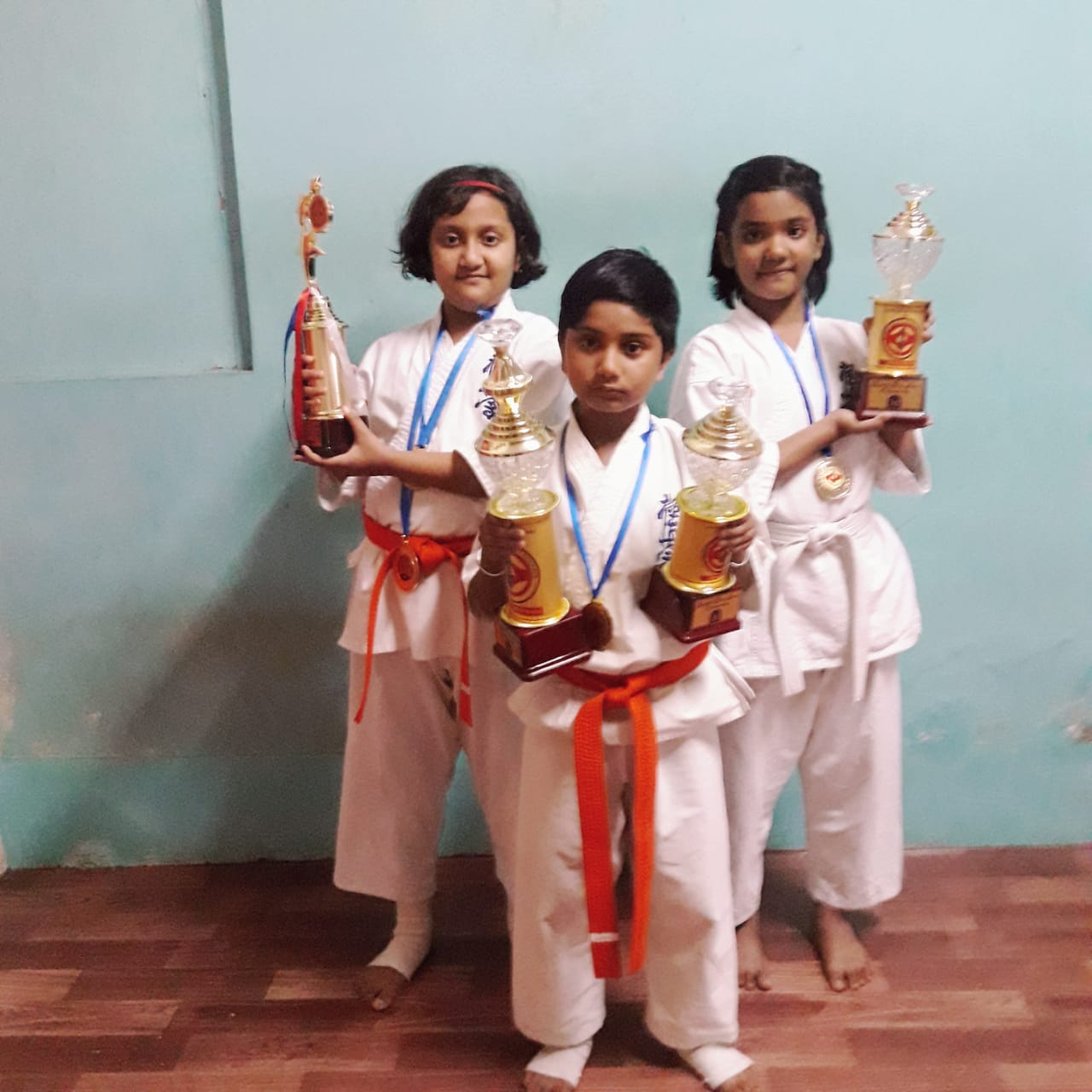 Karate training layout